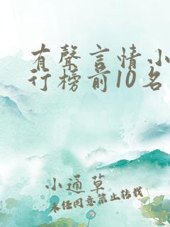 有声言情小说排行榜前10名