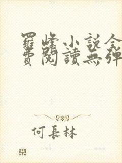 罗峰小说全文免费阅读无弹窗