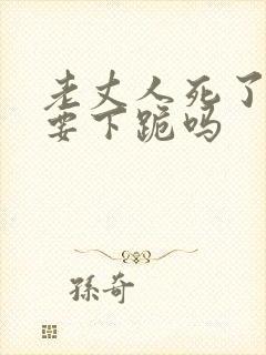 老丈人死了女婿要下跪吗