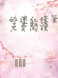 醉迷红楼笔趣阁免费阅读