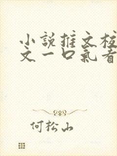 小说推文校园甜文一口气看完