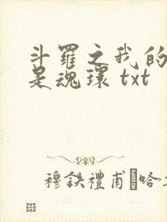 斗罗之我的武魂是魂环 txt