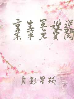 重生军嫂逆袭记叶宁免费阅读