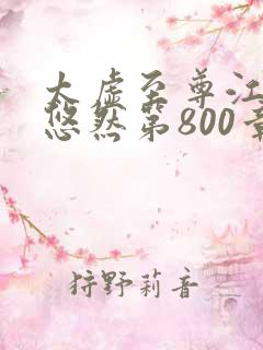 太虚至尊江凡许悠然第800章