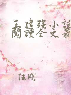 王建强小说免费阅读全文最新章节