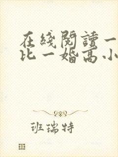 在线阅读一婚更比一婚高小说