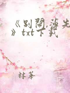 《别闹,薄先生》txt下载