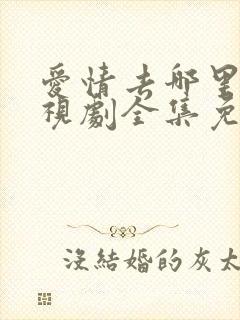 爱情去哪里了电视剧全集免费观看