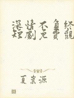 深情不负终遇你短剧免费观看全集