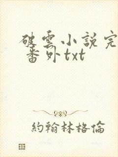 破云小说完整版 番外txt