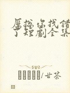 厉总你找错夫人了短剧全集免费