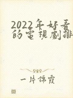 2022年好看的电视剧排行榜前十名