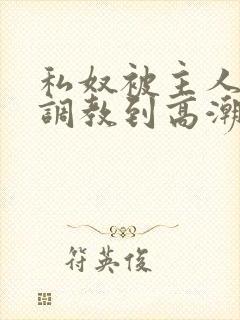 私奴被主人玩弄调教到高潮小说