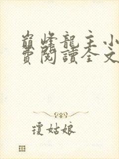 巅峰龙主小说免费阅读全文无弹窗