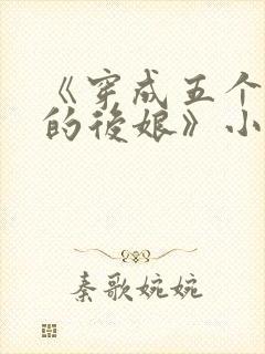 《穿成五个反派的后娘》小说
