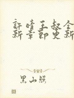 许晴王叔全文最新章节更新