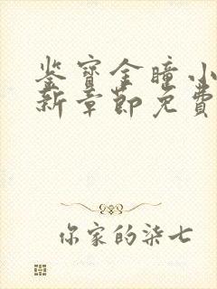 鉴宝金瞳小说最新章节免费阅读