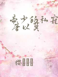 帝少的私宠甜妻 唐以莫