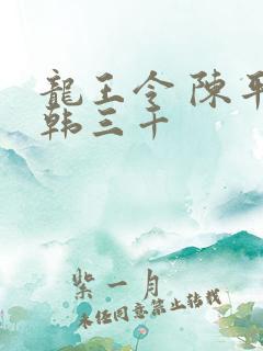 龙王令 陈平 韩三千