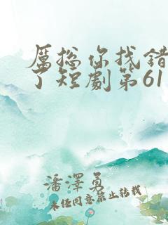 厉总你找错夫人了短剧第61集