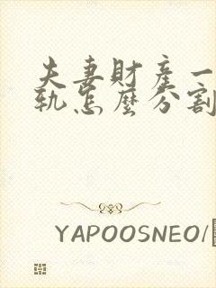 夫妻财产一方出轨怎么分割