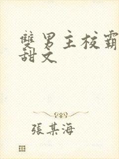 双男主校霸校园甜文