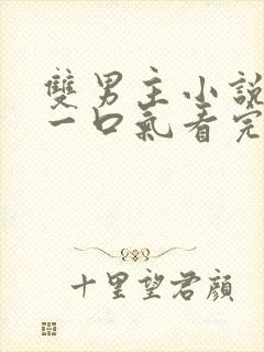 双男主小说甜文一口气看完