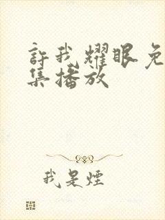 许我耀眼免费全集播放