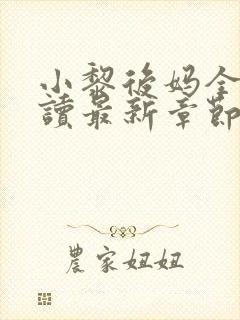 小黎后妈全文阅读最新章节