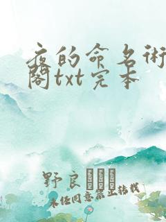 夜的命名术笔趣阁txt完本