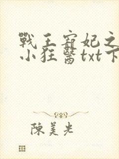 战王宠妃之倾世小狂医txt下载