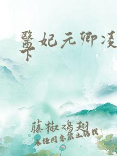 医妃元卿凌倾天下