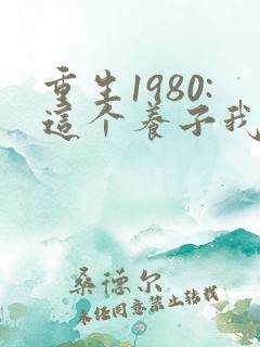 重生1980:这个养子我不当了最后1集