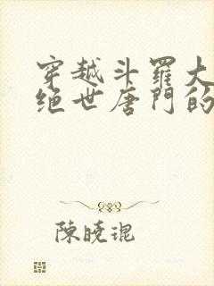 穿越斗罗大陆2绝世唐门的小说