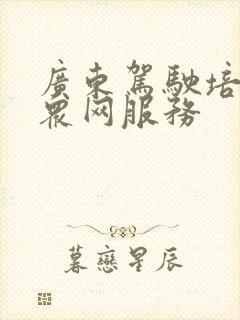 广东驾驶培训公众网服务