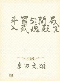 斗罗5:开局加入武魂殿完整版免费阅读