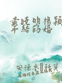 黄晓明杨颖哪一年结的婚