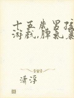 十五岁男孩沉迷游戏,脾气暴躁