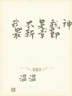 我不是戏神小说最新章节