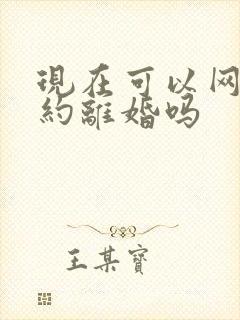 现在可以网上预约离婚吗