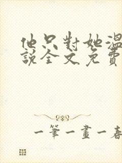 他只对她温柔小说全文免费阅读