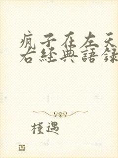 疯子在左天才在右经典语录