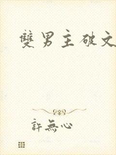双男主破文骨科
