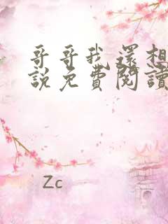 哥哥我还想要小说免费阅读