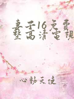 妻子16免费完整高清电视剧看