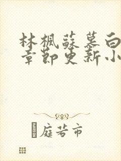 林枫苏慕白最新章节更新小说