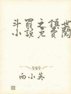 斗罗之镇世斗罗小说免费阅读