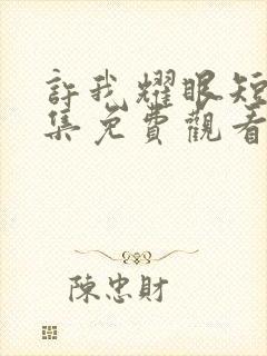 许我耀眼短剧全集免费观看