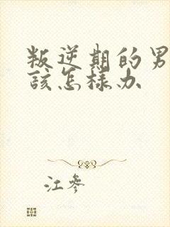 叛逆期的男孩子该怎样办