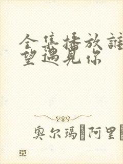 全集播放谁都渴望遇见你